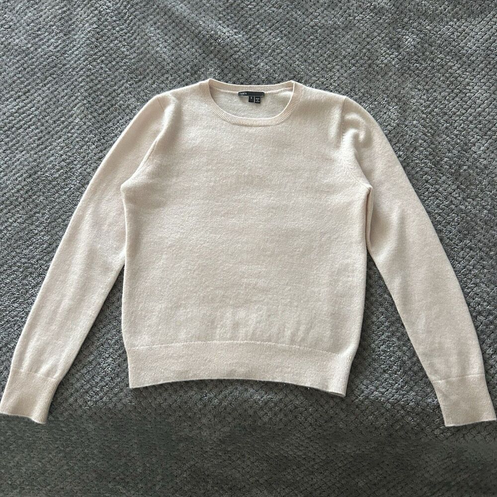 Vince Plush Pink Womens Size S Cashmere Sweater - Picture 4 of 12